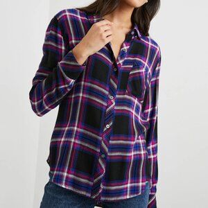 NWT $178 RAILS Hunter Shirt in Electric Blue M